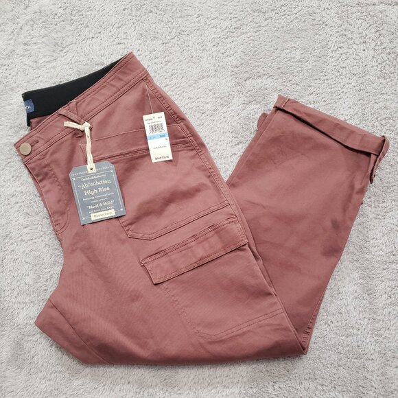 Democracy Sizes "Ab"solution® High Rise Roll Cuff Plus Cargo Utility Pant NWT - Picture 4 of 13
